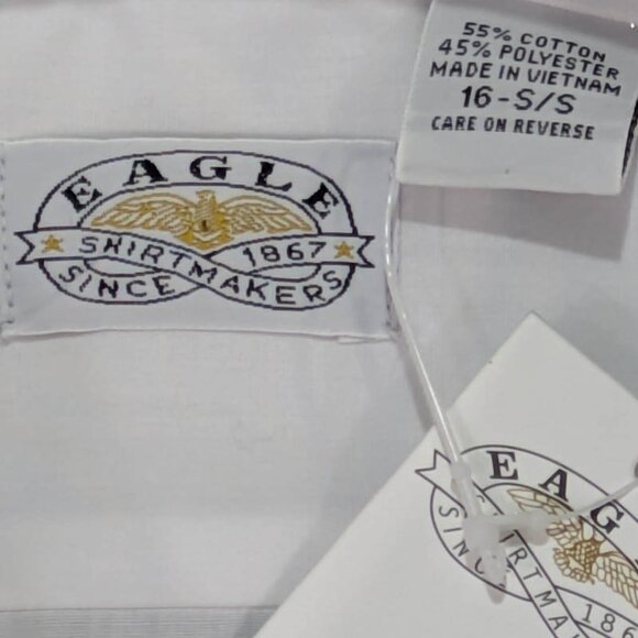 Eagle Shirtmakers Mens 16 White Epaulets Pilot Aviation Costume Military NEW - Picture 8 of 9